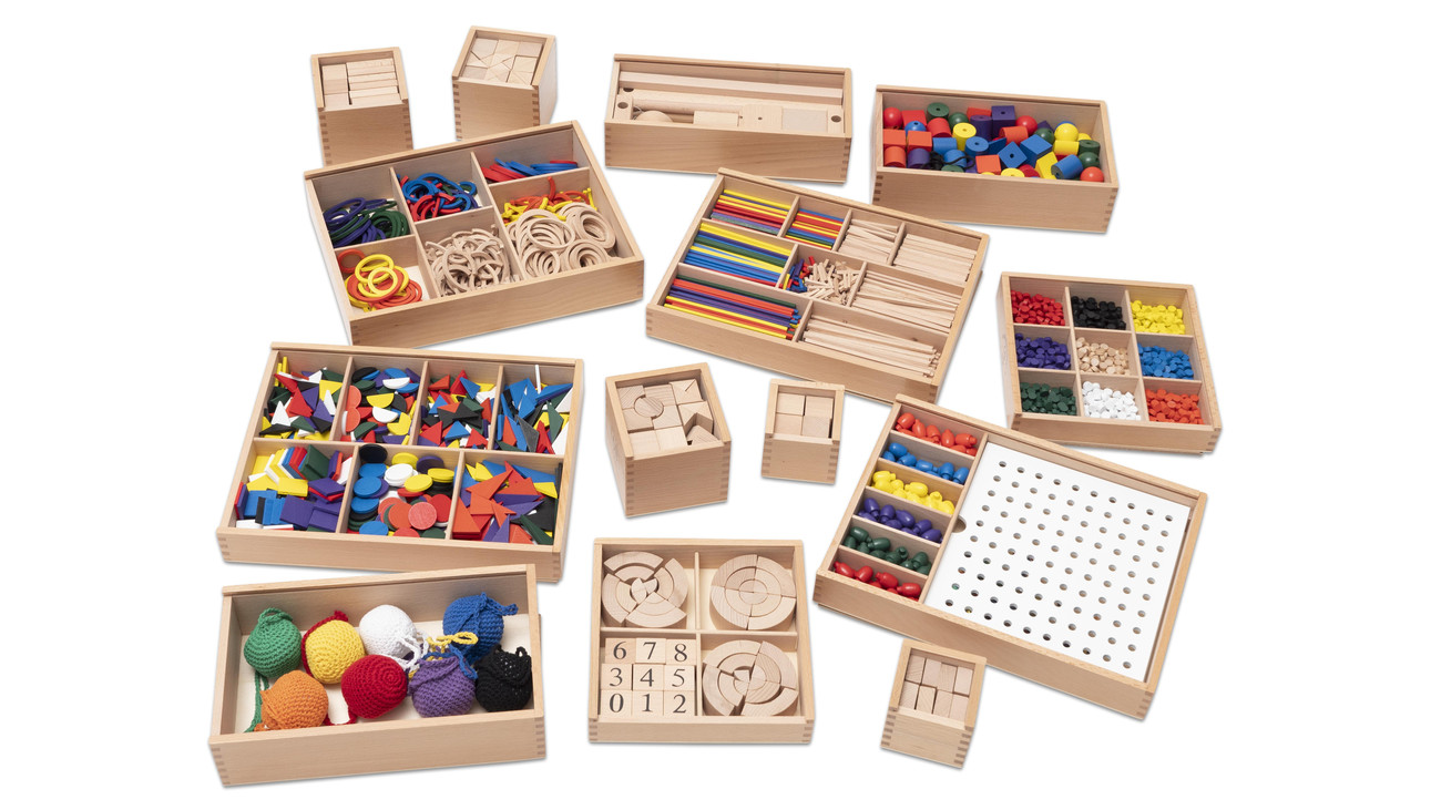 Fröbel-Set, 14 Spielgaben, ab 1 Jahr
