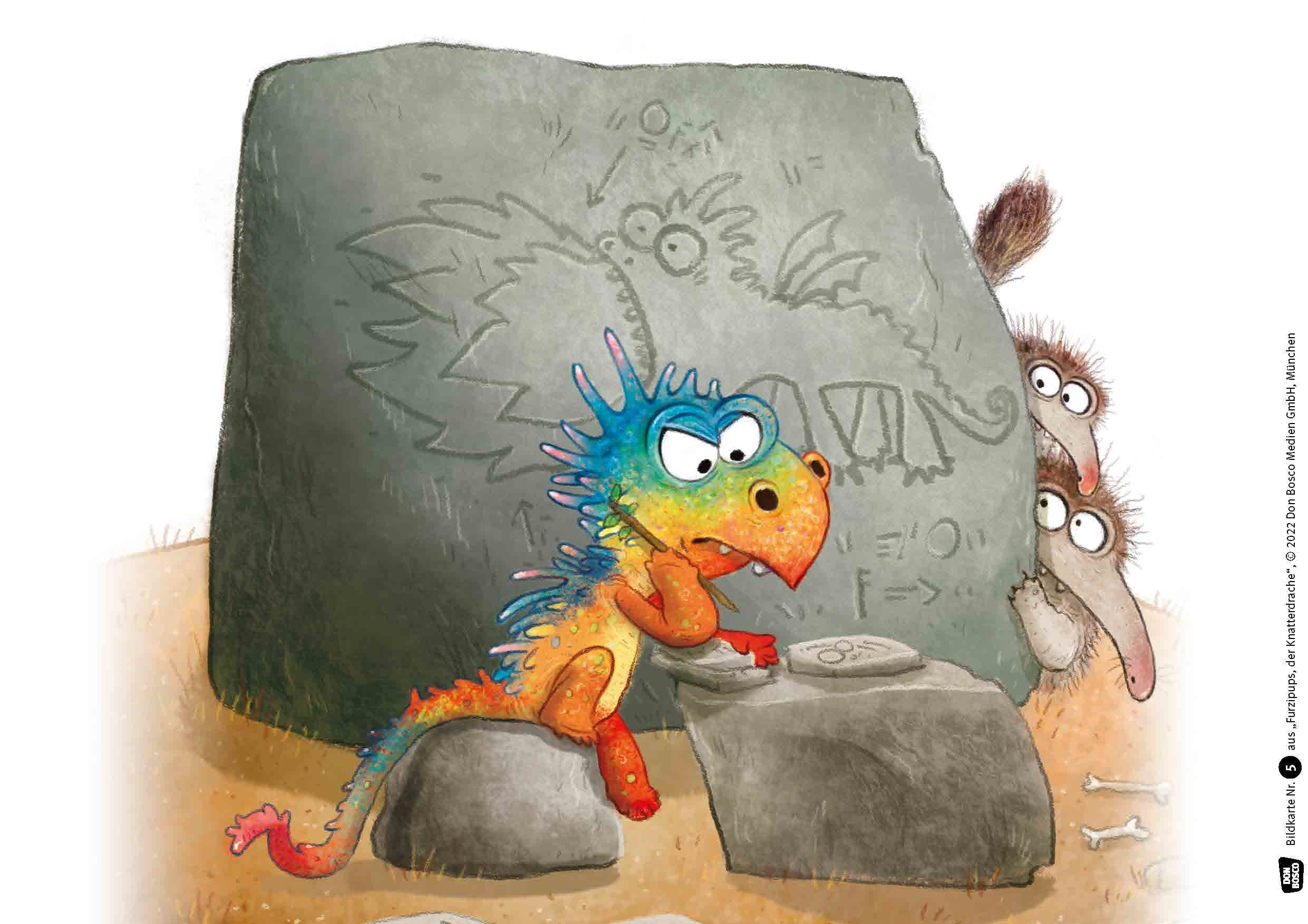 Kamishibai Bildkartenset - Furzipups, der Knatterdrache, 3-6 Jahre