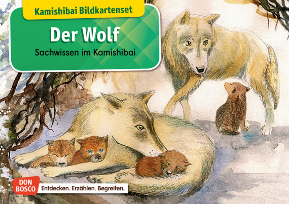 Kamishibai Bildkartenset - Der Wolf, 6 bis 12 Jahre