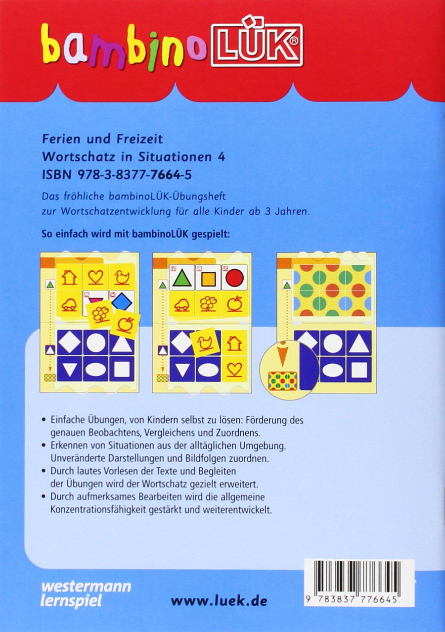 bambinoLÜK Ferien+Freizeit, 3-4 Jahre