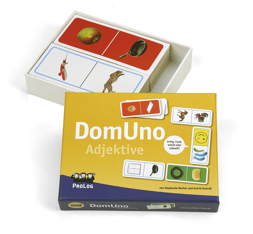 DomUno Adjektive, Sprachlernspiel, ab 5 Jahre