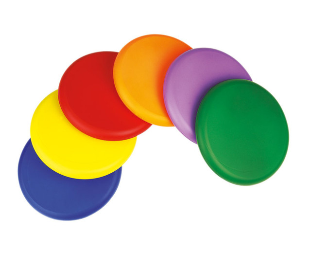 Softfrisbee (6 Stück), beschichtet, Ø 21 cm, ab 5 Jahre
