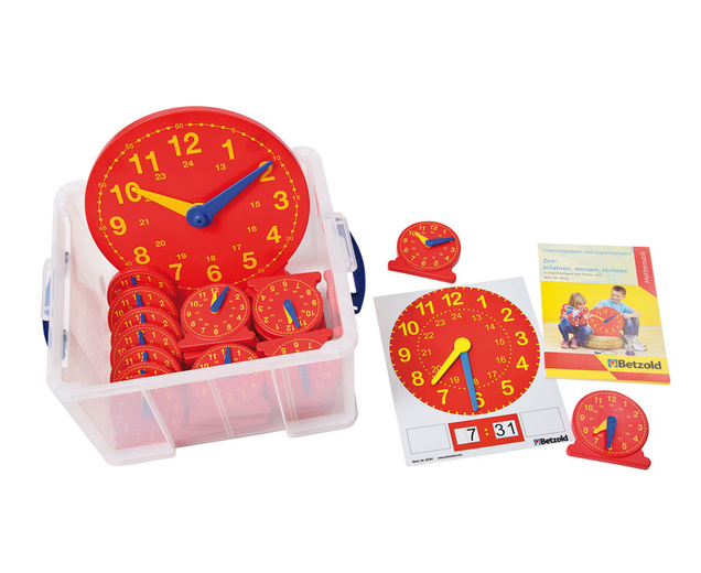 Großes Klassen-Set Uhren, 5-9 Jahre