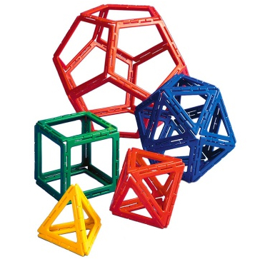 Polydron Frameworks Platonische Körper, 50 Teile