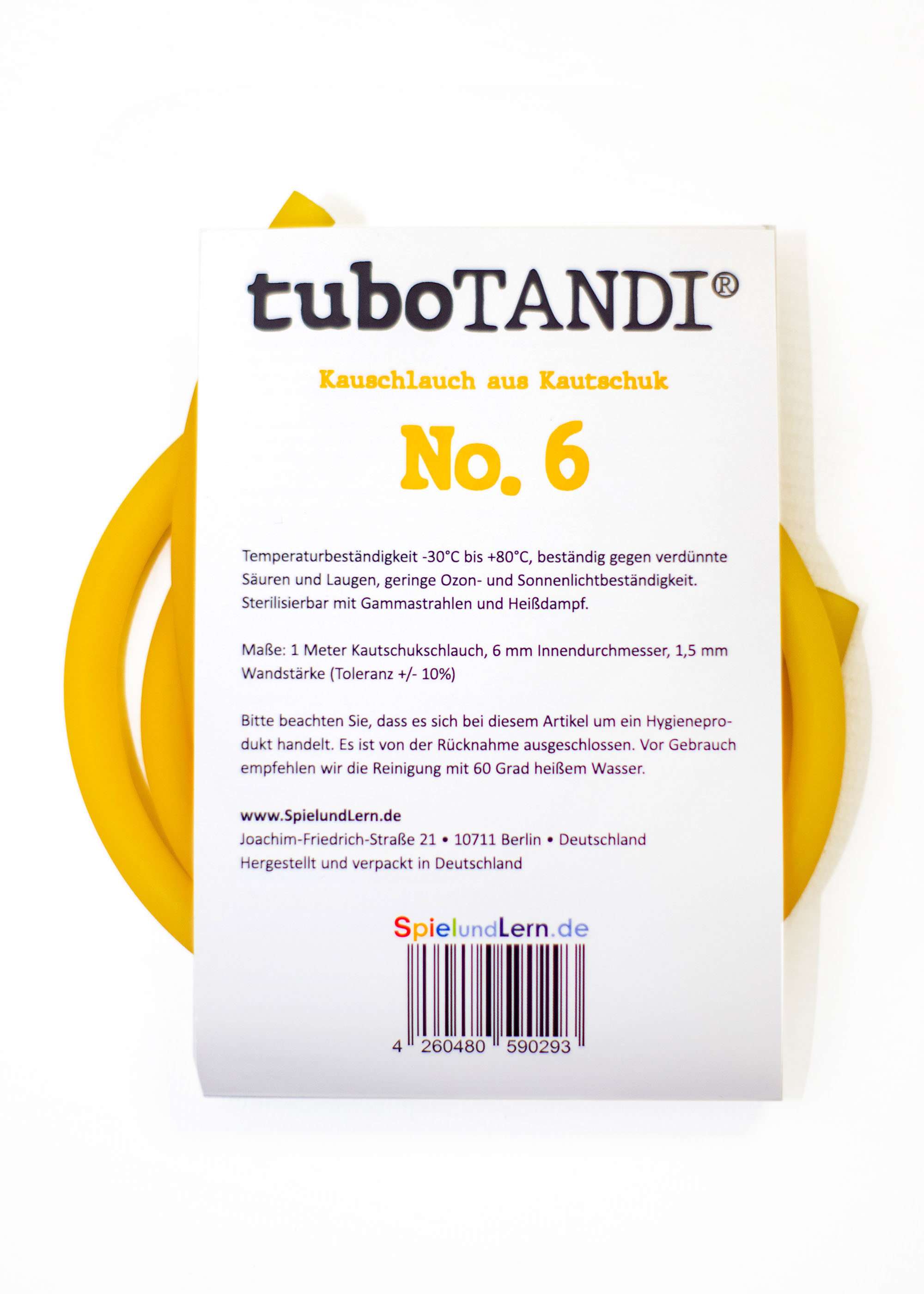 tuboTANDI Kauschlauch aus Kautschuk No. 6
