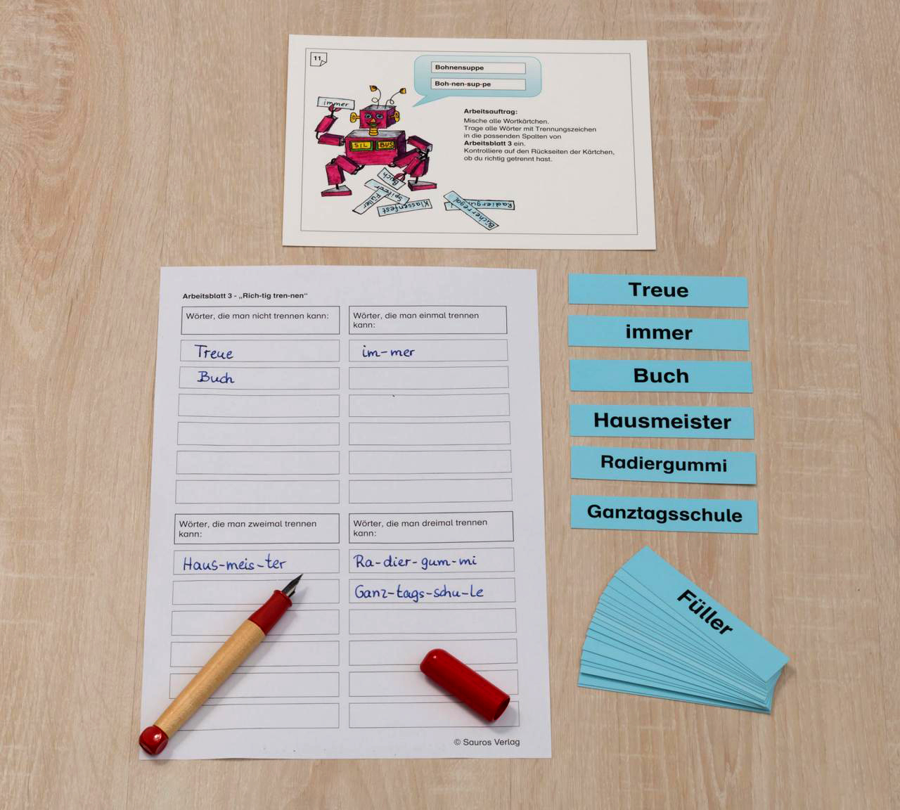 Rechtschreibtrainer - "Rich-tig tren-nen"