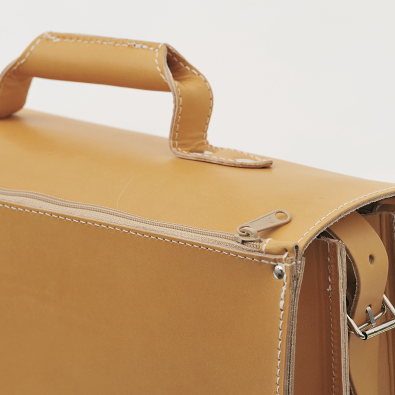TimeTEX Büchertasche Probata XXL, ranger (dunkelbraun), Sattelleder