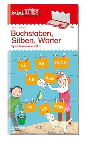 miniLÜK Buchstaben, Silben, Wörter, Heft, ab 6 Jahre