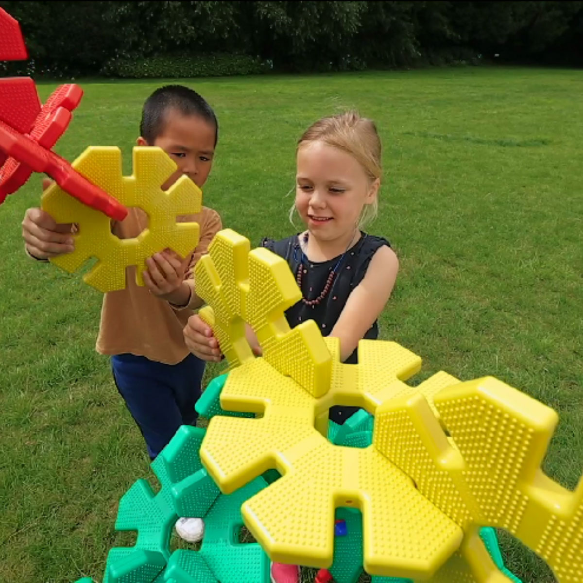 XXL-Steckblumen, Giant Octoplay Set 3, 84 Teile, aus Recyclingkunststoff