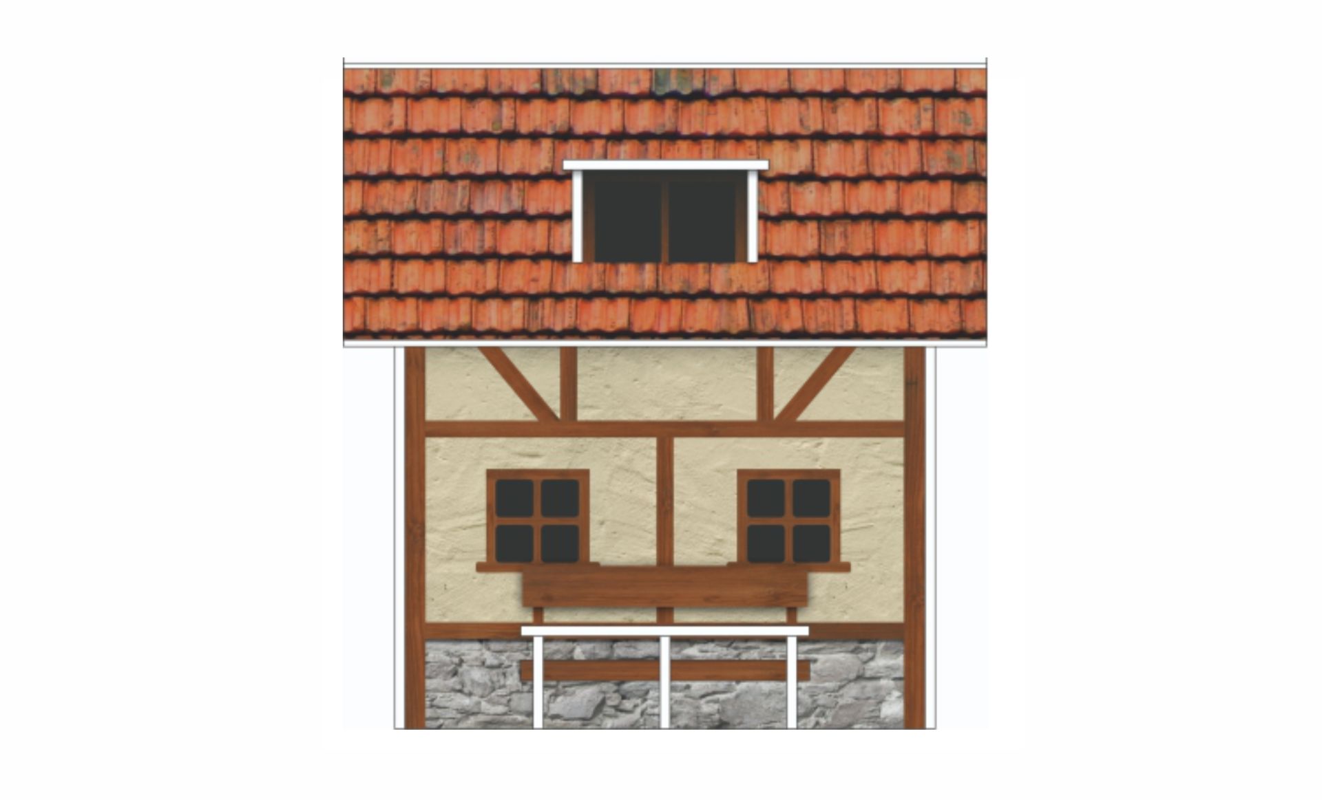Schallschutz Spielhaus Bauernhaus "Stefanshof", B1-zertifiziert, 173 x 163 x 156 cm