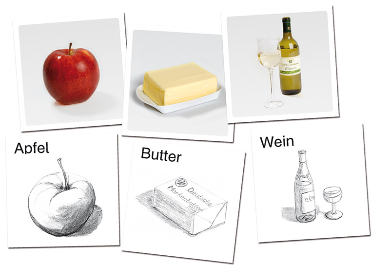 KRAN®Koffer I Gedeckter Tisch, Aphasie-Übungsmaterial