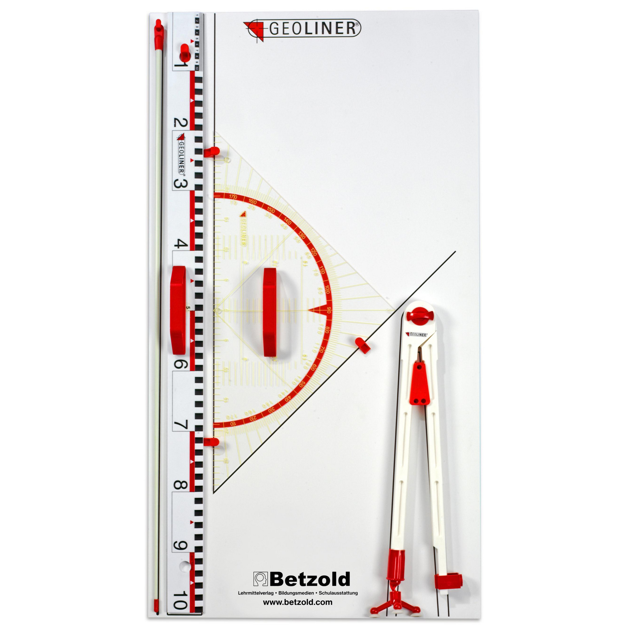 Geoliner Geräteplatte, magnetisch, 5-tlg.