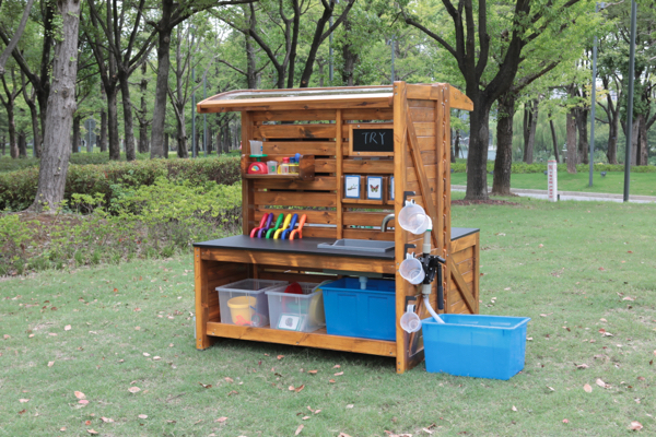Outdoor-Experimentierstation mit Zubehör