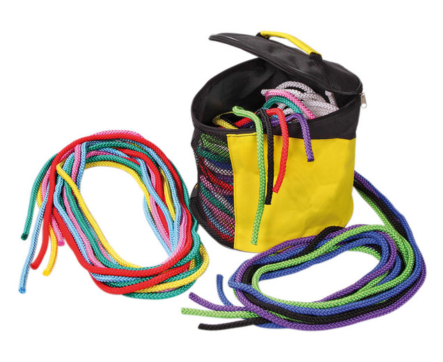Super-Sparset Springseile, Rundtasche mit 20 Seilen, ab 5 Jahre
