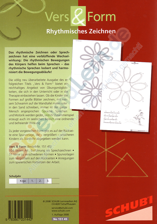 Vers und Form, Rhythmisches Zeichnen, 5-7 Jahre