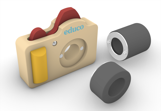 Educo Fotokamera aus Holz - neue Version
