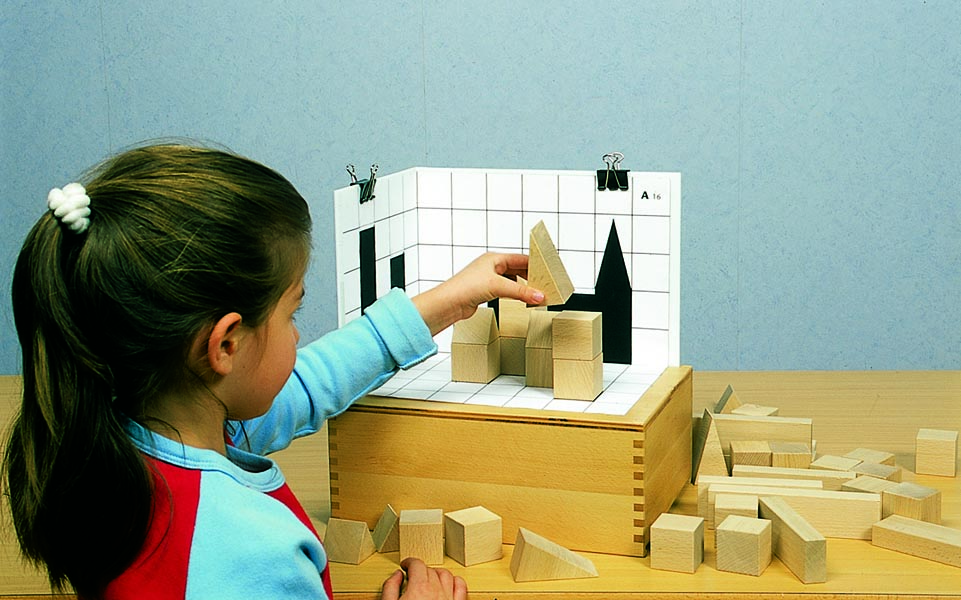 Schatten-Bauspiel aus Buchenholz, ab 5 Jahre