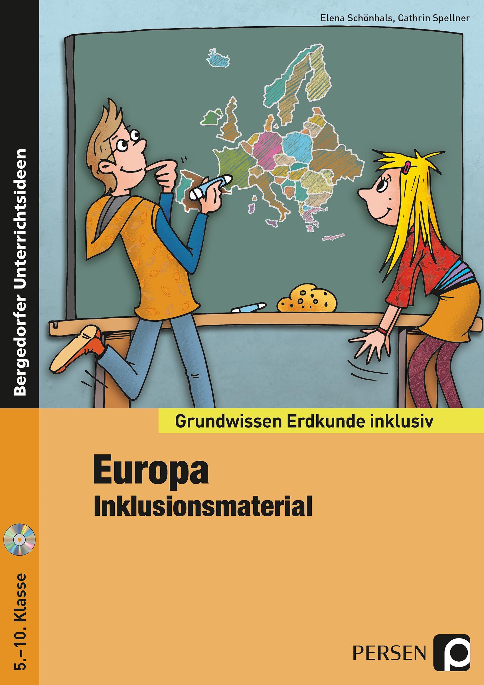 Europa - Inklusionsmaterial Erdkunde, Buch inkl. CD, 5.-10. Klasse