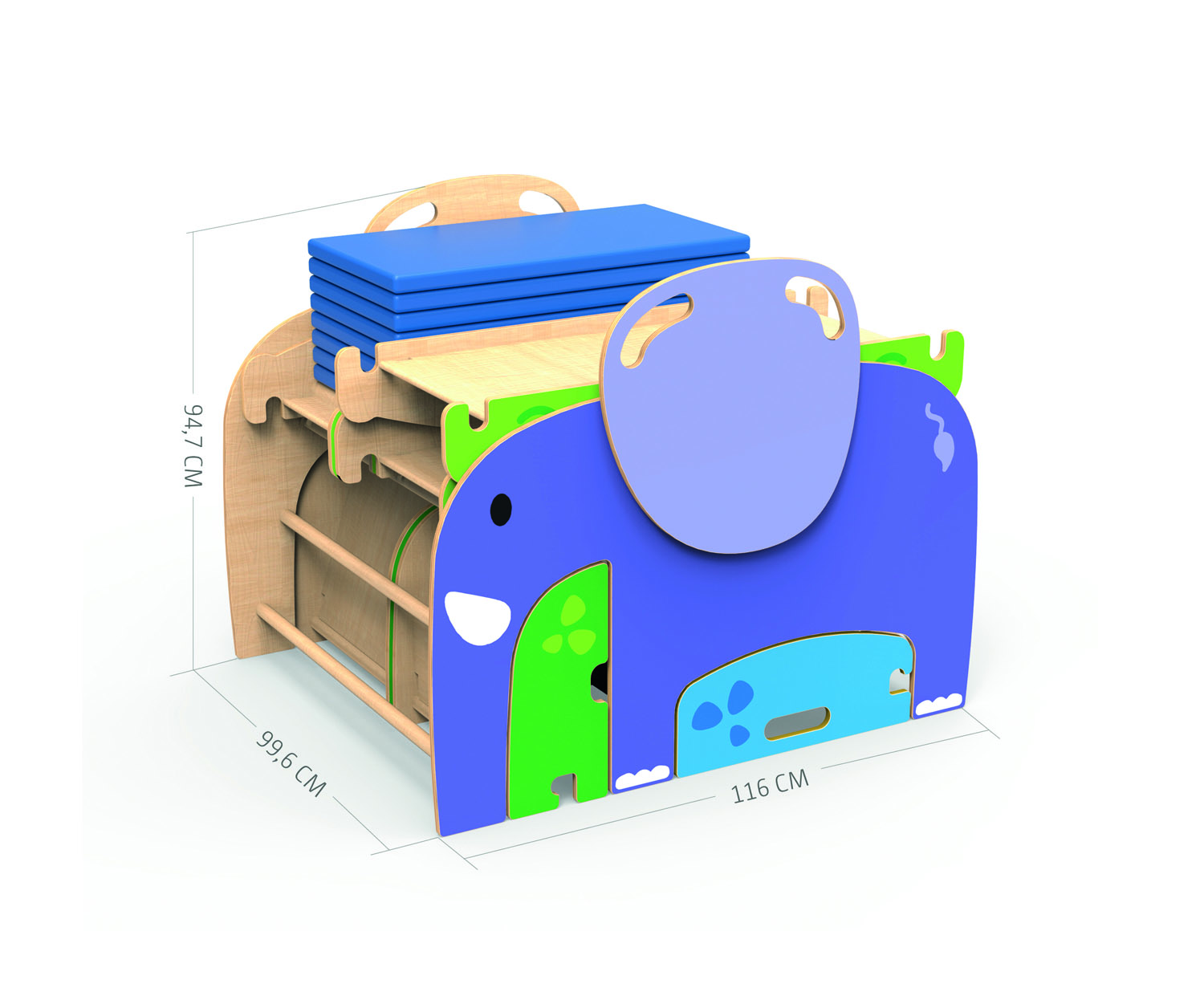 Wild Climber Elefant, 16-teilige Bewegungslandschaft