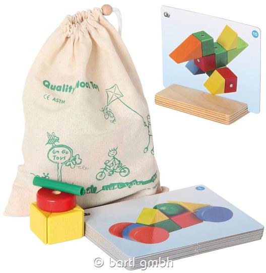 Konstruktionsspiel Magnetic Blocks, 33 Magnetbausteine, ab 3 Jahre