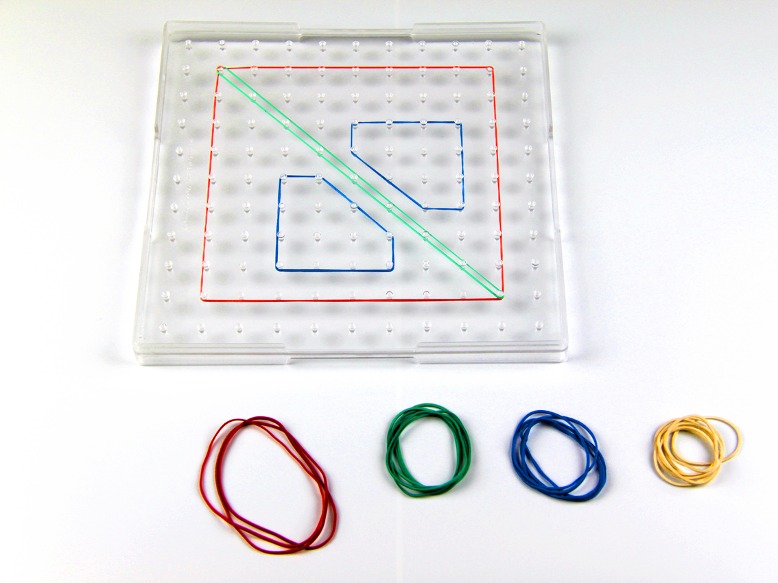 Geobrett transparent Quadrat 23x23 cm, aus RE-Plastic°