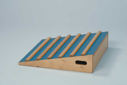 Podest Hühnerleiter blau