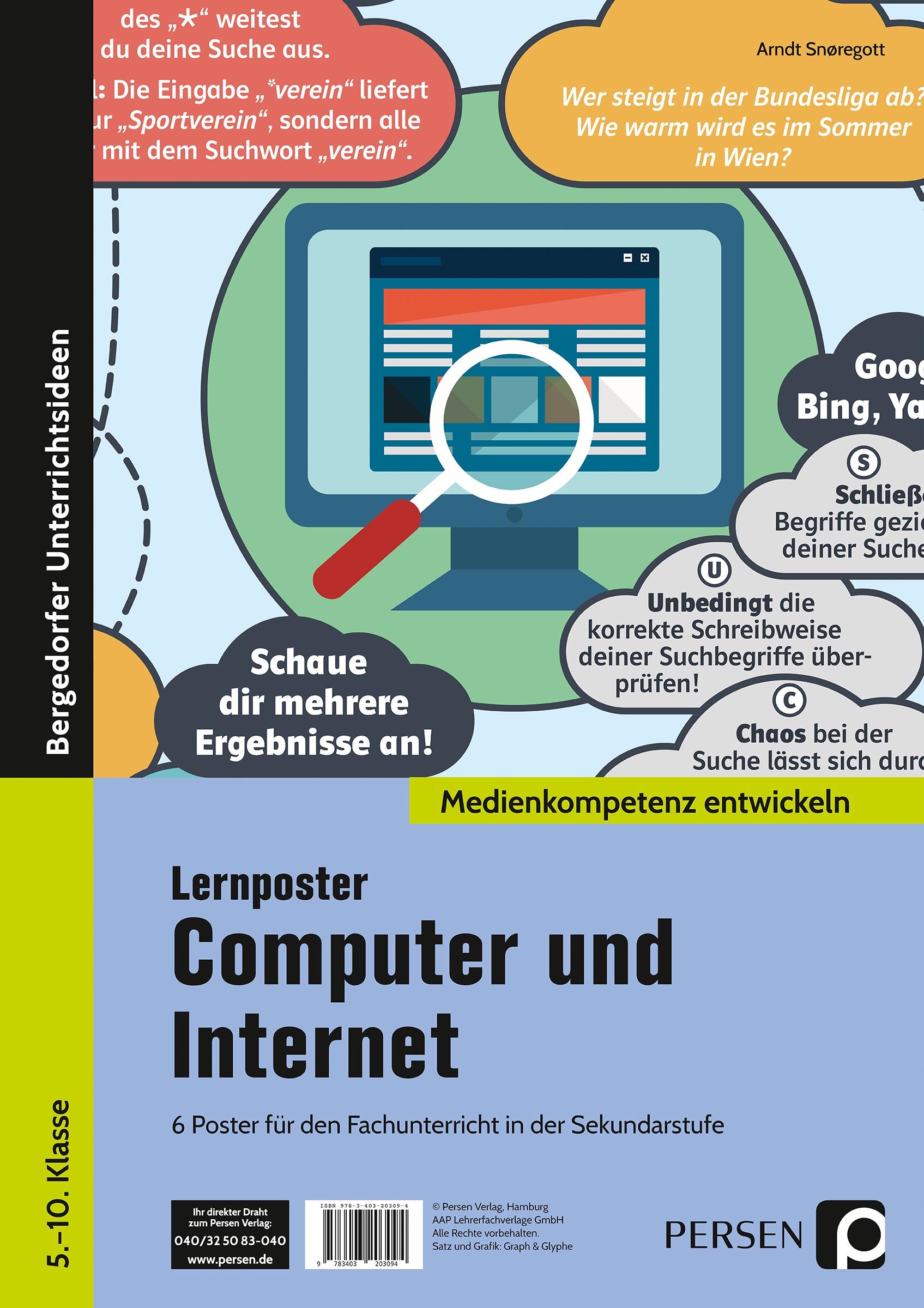 Lernposter Computer und Internet, 5. bis 10. Klasse