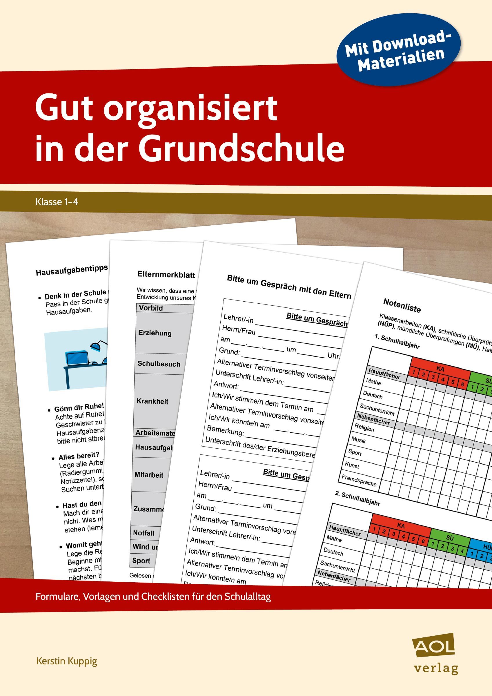 Gut organisiert in der Grundschule, Buch, 1.-4. Klasse
