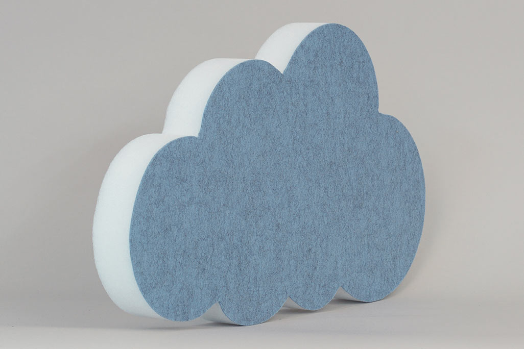 Schallschutz Akustikelement, Wolke Blau, soni ELEMENT cloud klein