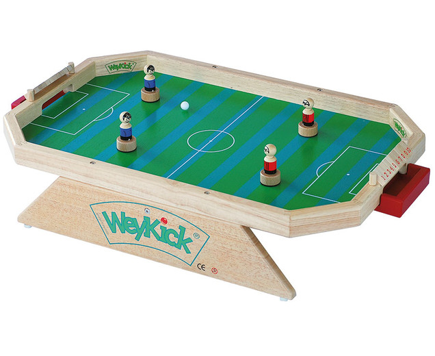 Magnetfußball, 2-4 Spieler, 46x71 cm, aus Holz, WeyKick Stadion 7500G
