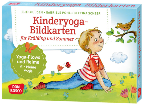 Kinderyoga-Bildkarten für Frühling und Sommer (A5 Karten), 4-10 Jahre