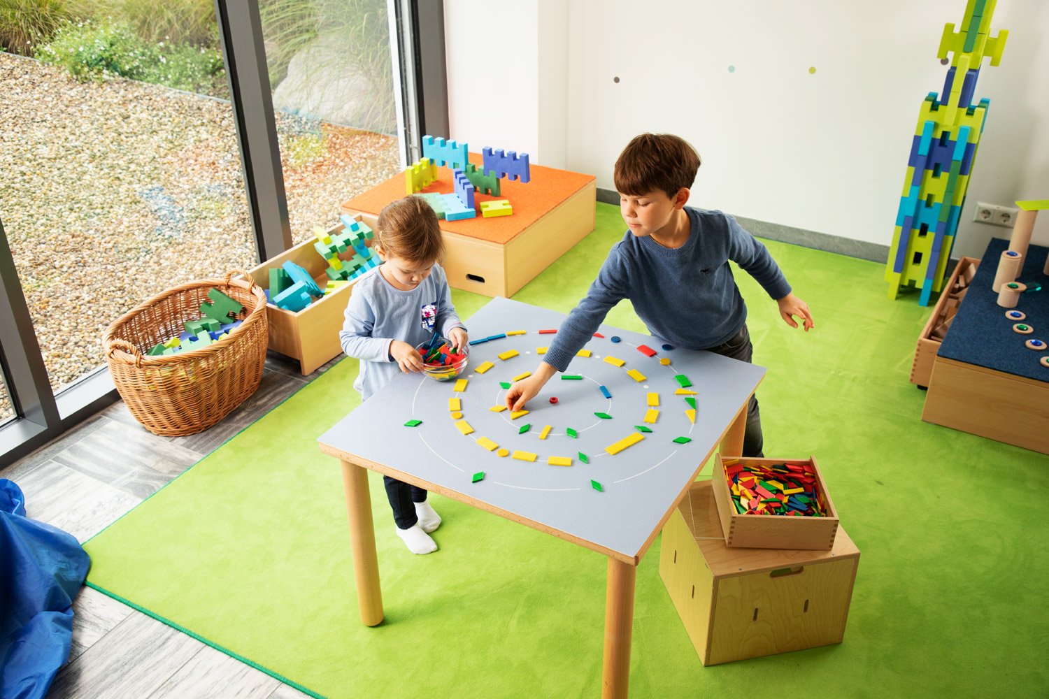 Spielteppich Mandala klein, 80 x 80 cm, 3-6 Jahre