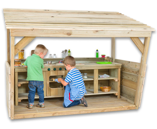 RollenSpielcenter mit großer Outdoor-Kinderküche, 2-7 Jahre