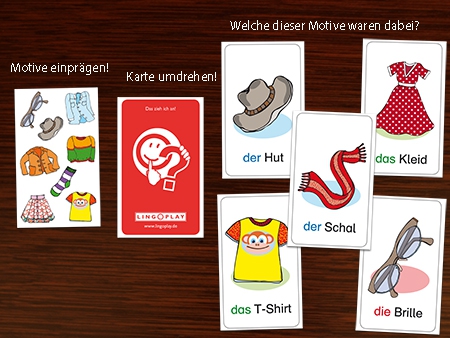 Grundwortschatz DaZ - Das zieh ich an!, Kartenspiel, ab 5 Jahre