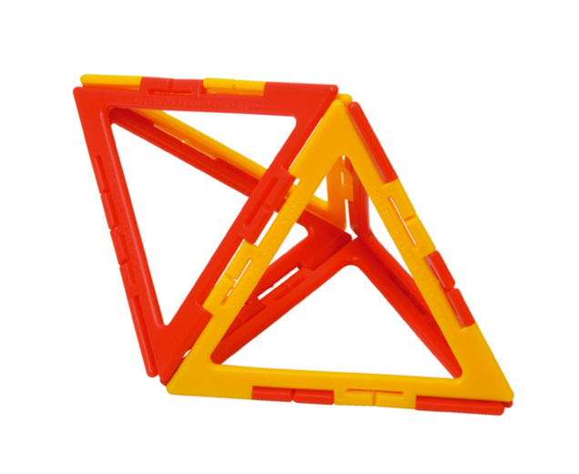 Polydron Prismen- und Pyramiden-Set 121 Bauteile inkl. engl. Anleitung