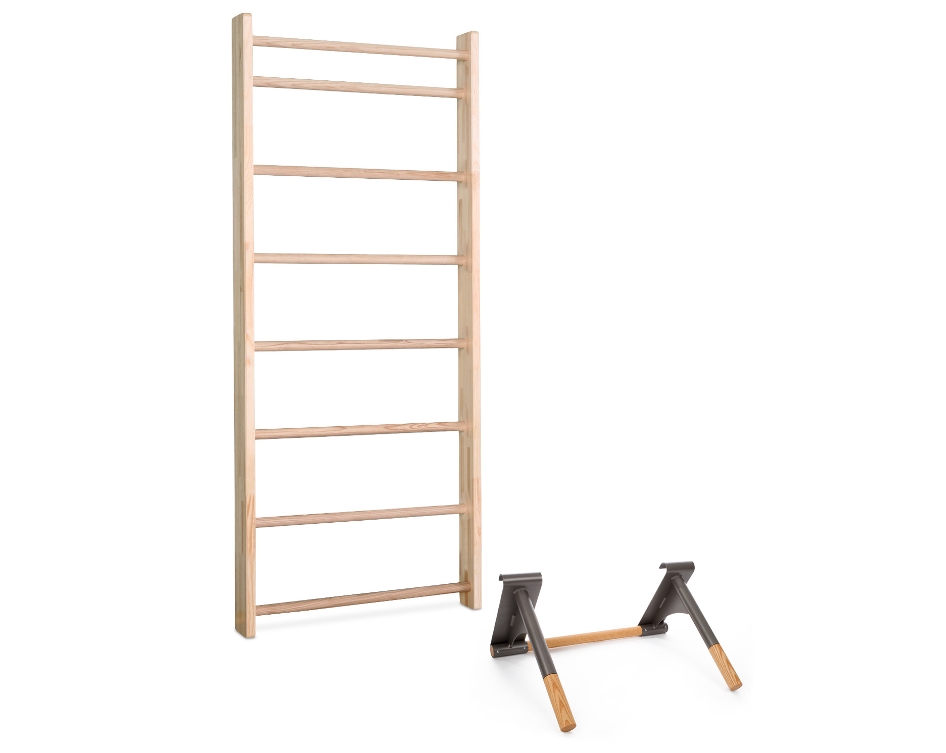 Sport-Thieme Sprossenwand 230x80 cm mit Klimmzug-Dip-Stange