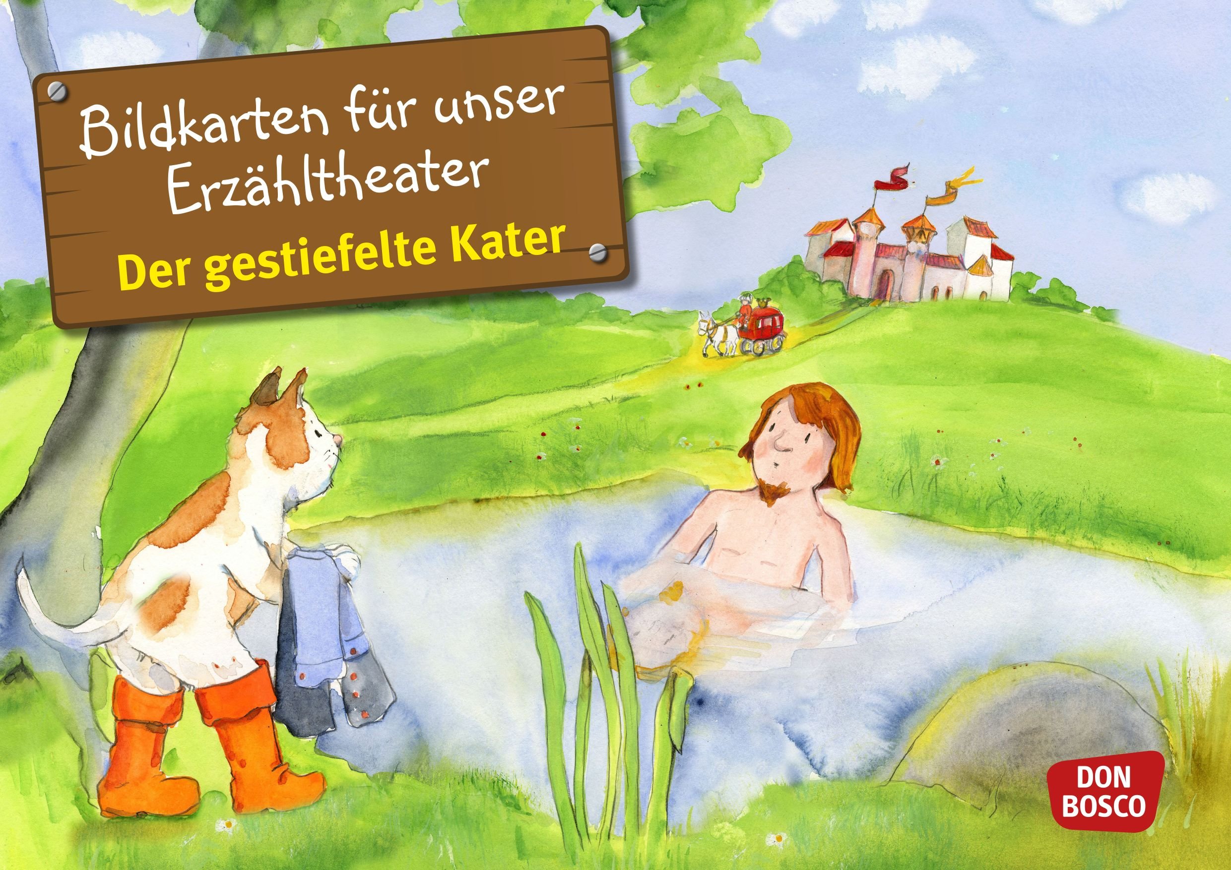 Kamishibai Bildkartenset - Der gestiefelte Kater, ab 4 Jahre