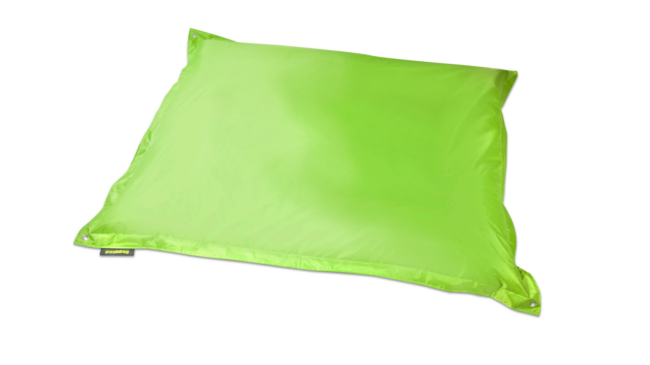 Indoor-Sitzsack Chino quadratisch, Farbe: lime, HxBxT: 30x130x130 cm