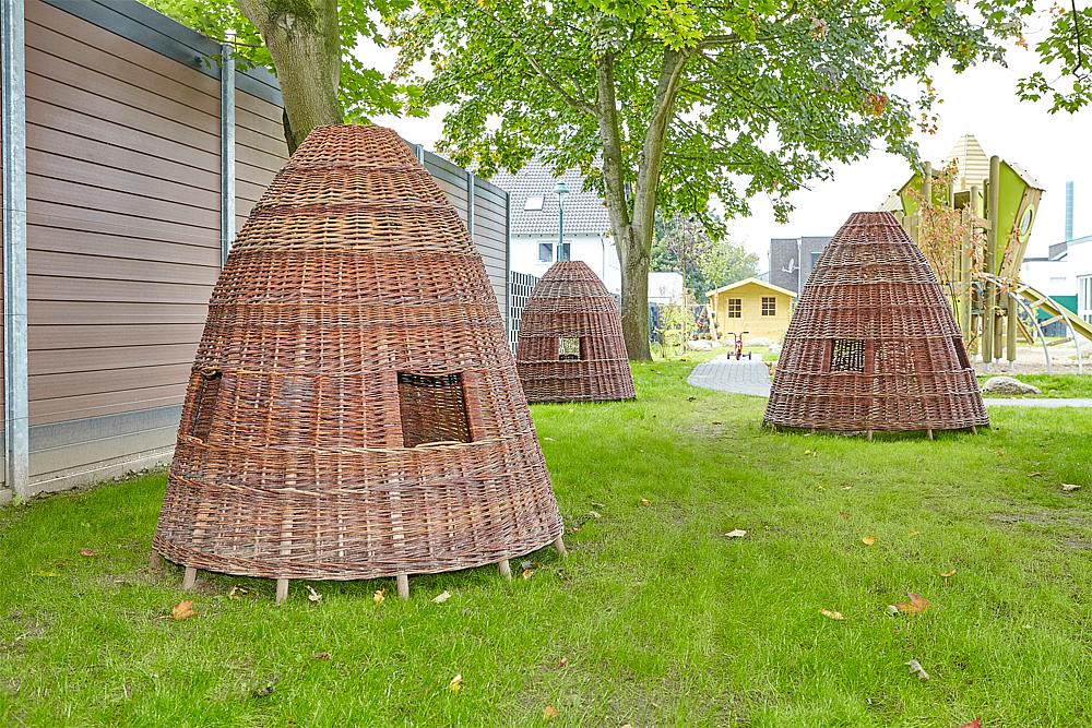 Weidenhütten-Set, 3-teilig, 3 Größen, inkl. Transport