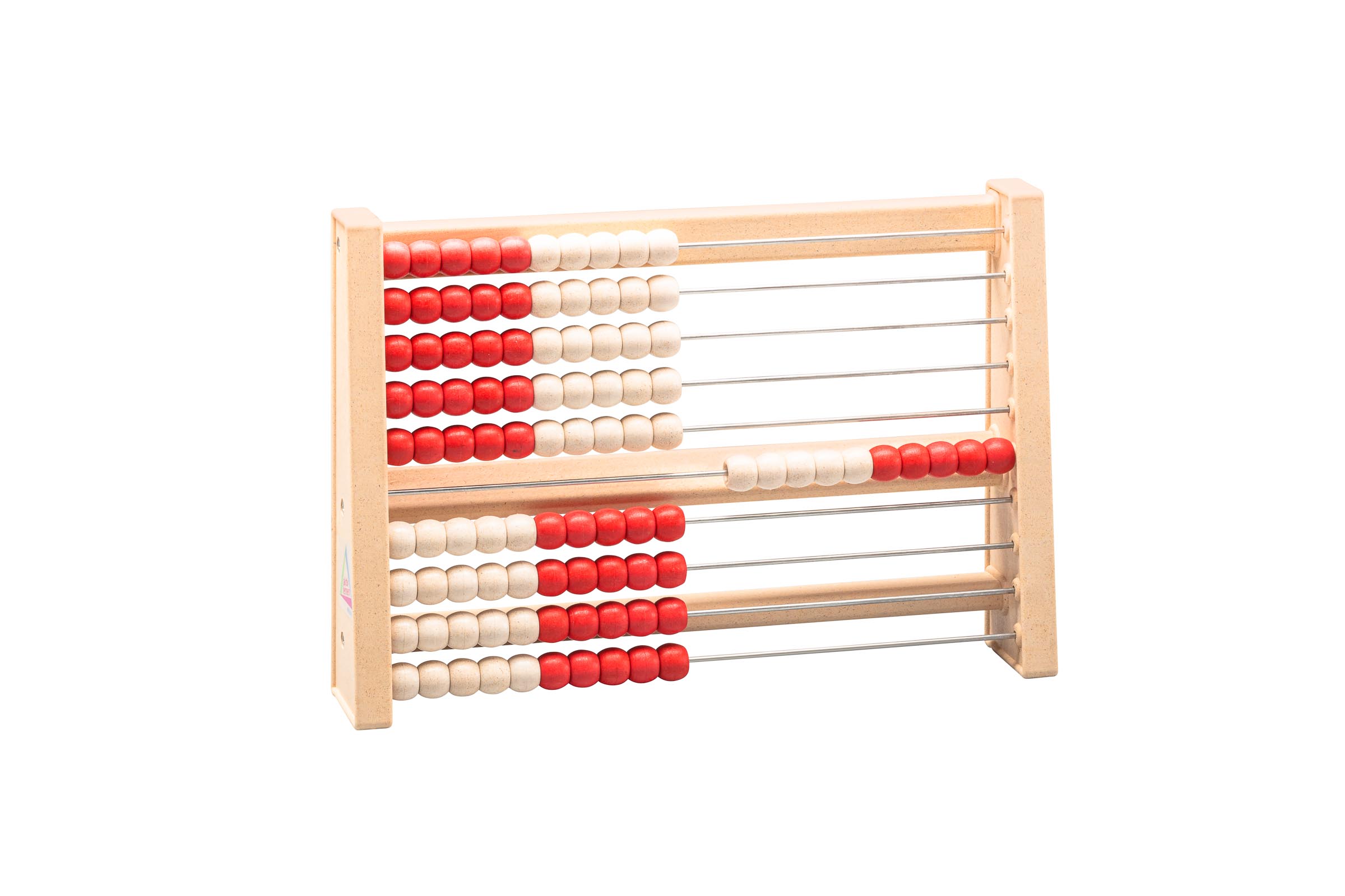 Rechenrahmen 100er 5/5 rot/weiß ReWOOD System Kühnel