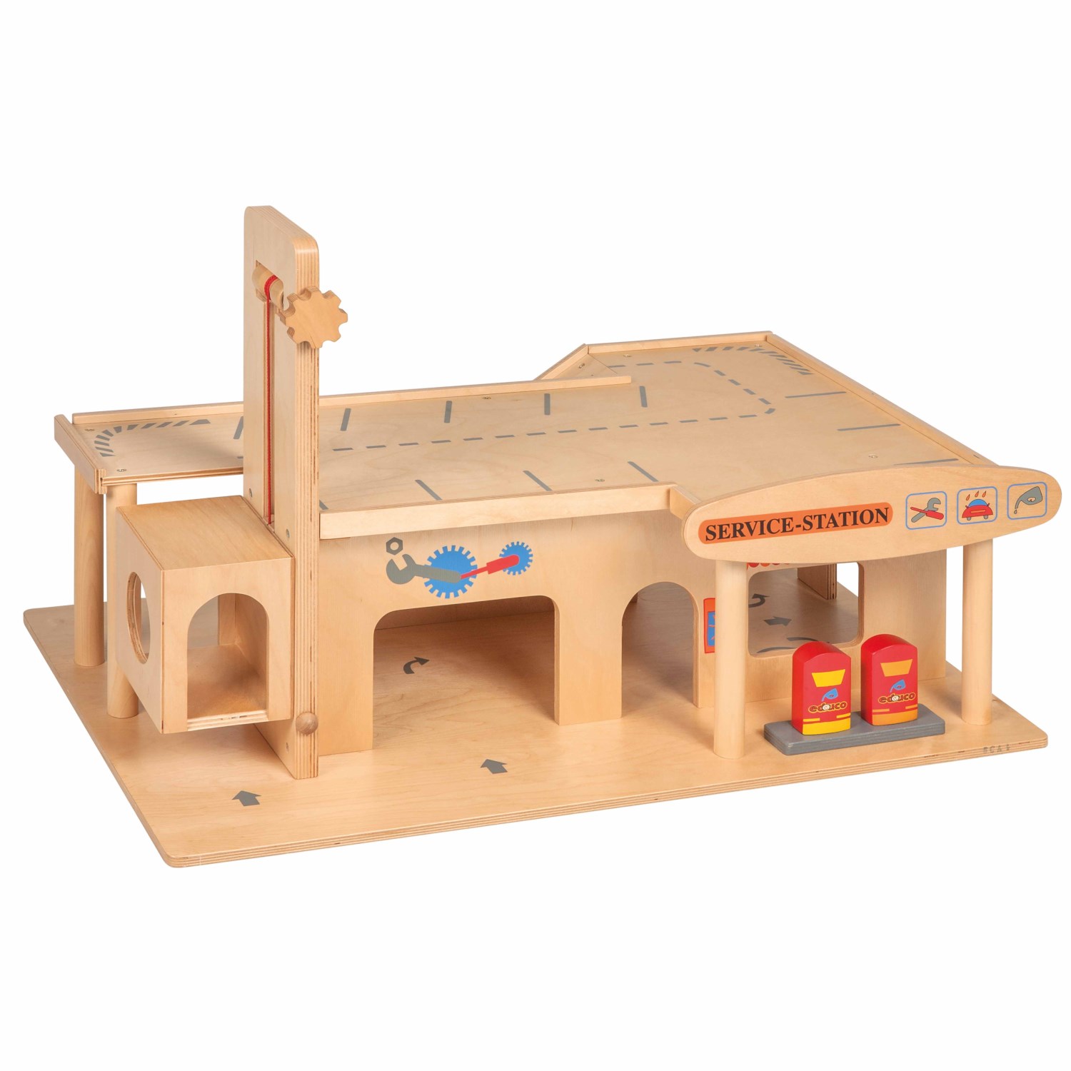 Garage aus Holz groß, ab 3 Jahre