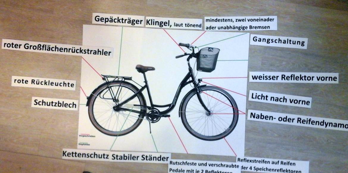 magnetisches Set XXL "sicheres Fahrrad"