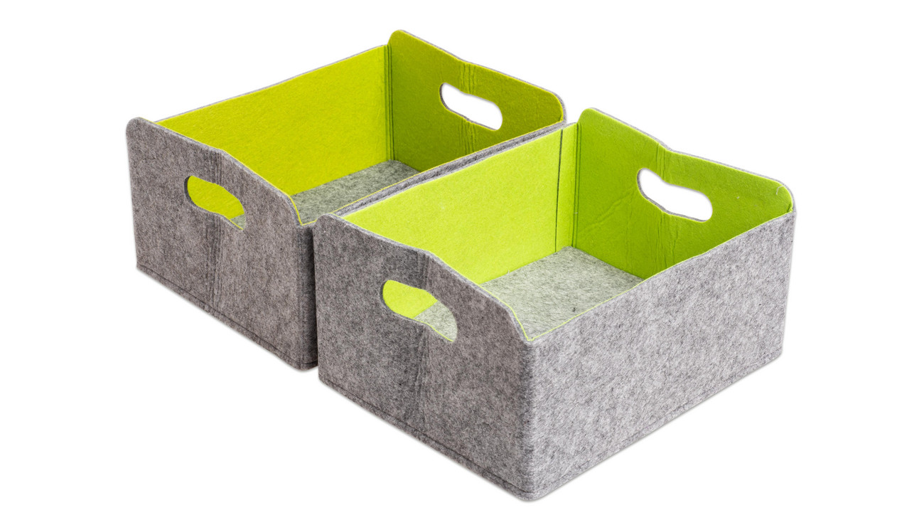 Filzbox-Set, faltbar, 2 Stück