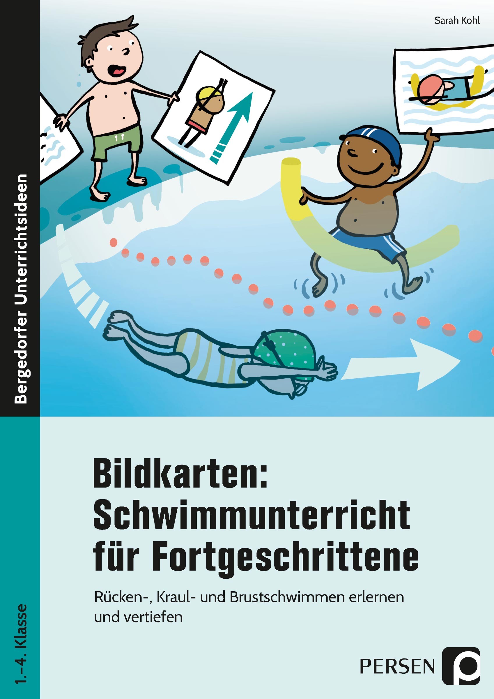 Schwimmunterricht für Fortgeschrittene, Bildkarten, Klasse 1-4