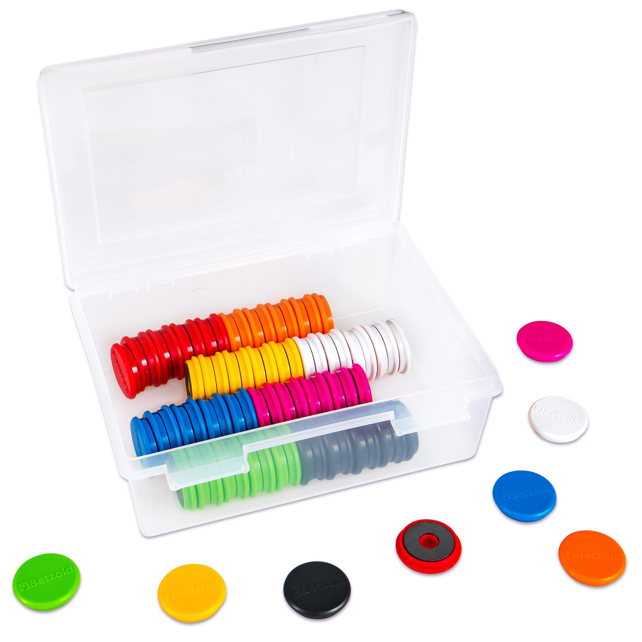 Greifmagnete in Kunststoffbox ? 80 Stück