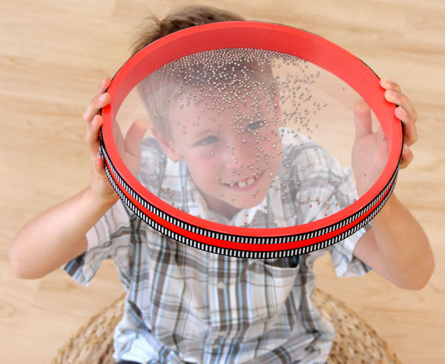 Meerestrommel mit Perlen, Durchmesser 25 cm, ab 3 Jahre