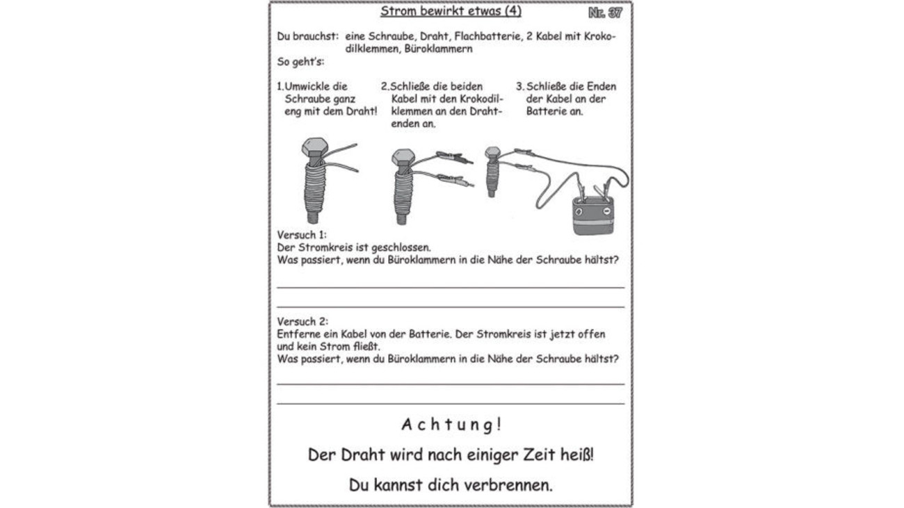 Experimentier-Koffer - Elektrizität und Stromkreise, 6-12 Jahre