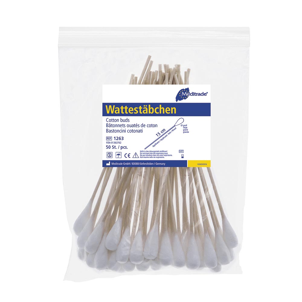 Wattestäbchen kleiner Wattekopf