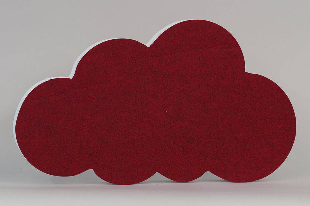 Schallschutz Akustikelement, Wolke Rot, soni ELEMENT cloud