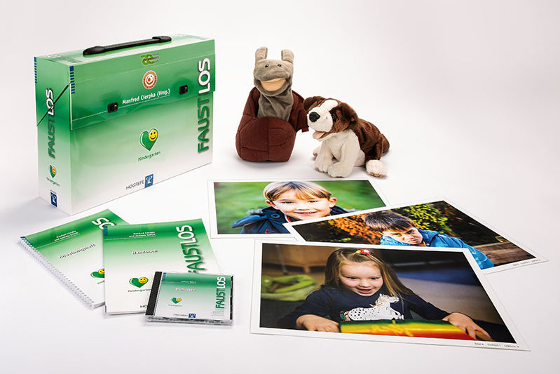 FAUSTLOS - Kindergarten, Curriculum im Holzkoffer, komplett (nur nach Anwenderschulung erhältlich)
